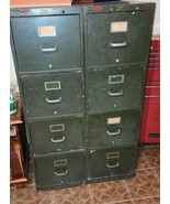 Vintage Wood 4 Drawer General Fireproofing Company File Cabinet Classic MCM - £196.58 GBP