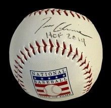 TOM GLAVINE AUTOGRAPHED SIGNED HALL OF FAME LOGO BASEBALL AP/COA BRAVE, ... - £94.95 GBP