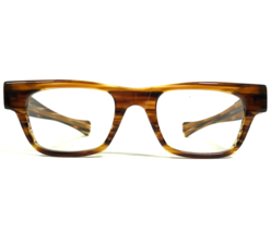 Norman Childs Brille Rahmen Speece Brown Horn Quadratisch Dick 46-21-145 - £118.85 GBP