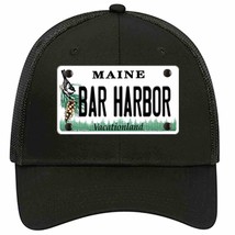 Bar Harbor Maine Novelty Black Mesh License Plate Hat - £22.70 GBP