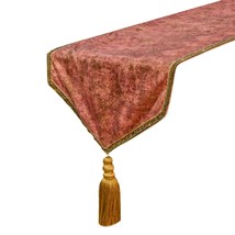 Shimmer Fest - Rust Suede Decorative Table Runner - £43.67 GBP+