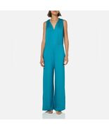 Trina Turk Mighty Hooded Jumpsuit in Teal Blue Size Small NEW - $1,271.06 MXN