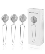 Snap Ball Tea Strainer, 3 Pack Stainless Steel Tea Infuser Filter With H... - $11.99