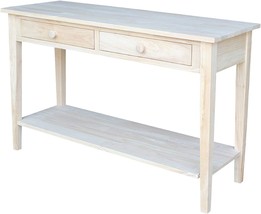 International Concepts Spencer Console-Server End Table, Unfinished - £209.90 GBP