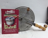 Whirley Pop vintage aluminum popcorn maker with recipe book - £11.86 GBP