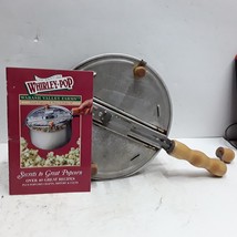 Whirley Pop vintage aluminum popcorn maker with recipe book - £11.73 GBP