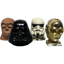 1994 Galoob Star Wars Micro Machines Playsets CHEWBACCA Trooper Vader C3PO Heads - £33.59 GBP