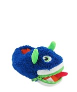 Wonder Nation Boys Blue Zipper Mouth Alien Slippers House Shoes Size 7/8... - $239.29 MXN