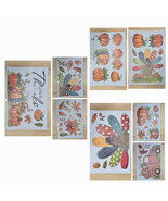 55 Pieces Static Window Clings Thanksgiving Fall Turkey Pumpkins Truck L... - $4.94