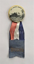 1891-1941 Antique Ephrata Pa Official Badge Golden Jubiliee Celluloid Pin Ribbon - £38.01 GBP