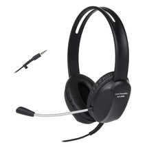 Cyber Acoustics 3.5mm Stereo Headset with Headphones and Noise Cancelling Microp - £21.25 GBP