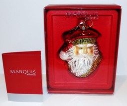 Darling Marquis By Waterford #155071 Royale Santa Head Christmas Ornament In Box - $28.74