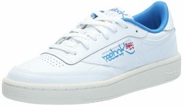 Reebok Men Club C 85 tennis Sneakers White/Kinetic Blue Size 10.5 100074476 - $34.04
