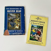 Vintage The Adventures of Buster Bear Book Hardcover Lot x 2 By Thornton Burgess - £33.61 GBP