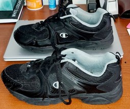 Champion Women&#39;s Shoes Sz 8.5 Black Sneakers Lace-up - $14.41