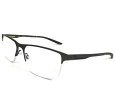 Nike Eyeglasses Frames 8045 076 Pewter Grey Square Half Rim 57-17-140 - £47.56 GBP