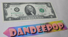 Two Dollar $2 Bill Money Currency B27143551A Jefferson 1976 - $9.89