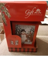 Metal Snowman LED Christmas and Holiday Lantern - $13.43 CAD