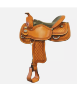 Horse Saddle Western Racing Barrel Leather Premium Equestrian Tack Size ... - $677.01 CAD