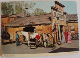 Blacksmith Shop in Ghost Town Buena Park California Vintage Postcard - £4.67 GBP