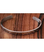 Inspirational Stainless-Steel Bracelet ~ Faith can move mountains ~Matth... - £20.59 GBP