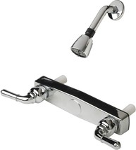 Mobile Home 8&quot; Chrome Shower Faucet w/Lever Handles &amp; Shower Head Kit - £23.55 GBP