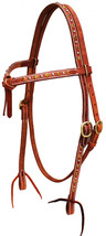 Horse Western Leather Horse Tack Knotted Rhinestone Bridle 78202 - £26.97 GBP