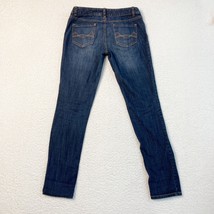 Mossimo Skinny Jean Womens 7 Low Rise Dark Blue Stretch Denim Pants 31x30 - £4.73 GBP