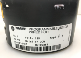Ge 1HP CP02 115V Blower Module Only Trane MOT09251 Ccw Le Rotation Used #Z282 - £102.27 GBP