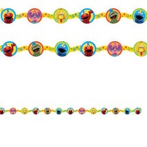 Sesame Street 1st Birthday Die Cut Paper Garland Birthday Decorations El... - $8.95