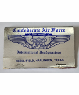 CONFEDERATE AIR FORCE INTERNATIONAL HEADQUARTERS HARLINGEN TEXAS MATCHBO... - $17.80 CAD