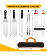 AIKWI Blackstone Griddle Accessories Tool Kit, (8 Pieces) Flat Top Grill... - £25.15 GBP