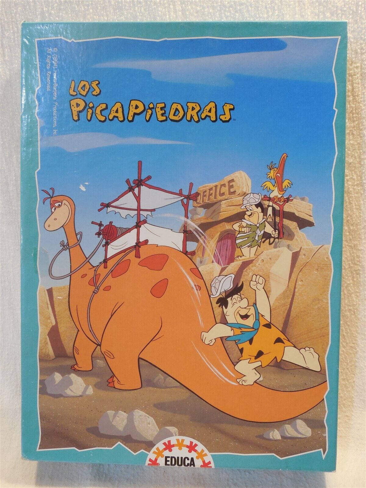 Flintstones 1994 Antex Educa 90pc Puzzle Fred Flintstone Quitting Time A... - $8.95
