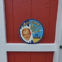 Vintage Valley Farm&#39;s Bing Crosby Ice Cream Sales Inc. Porcelain Gas &amp; Oil Sign - £98.32 GBP