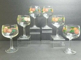 Franciscan Apple Pattern 12 Oz Water Goblets Glasses Vintage Glassware Wine Set - £39.29 GBP