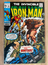 The Invincible Iron Man #24 1970 VG/F Madame Masque Minotaur Silver Age - £7.89 GBP