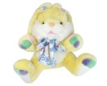CALTOY 13" VINTAGE YELLOW EASTER BUNNY RABBIT STUFFED ANIMAL PLUSH TOY F... - $28.50