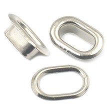 Fujiyuan 20 pcs 4mm x 8mm Brass Oval shaped Eyelets Grommet With Washers... - $4.30