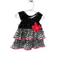Rare Editions Girls Infant Baby Size 18 months Dress Tiered Tulle Top Ze... - £10.25 GBP