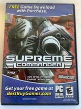 Supreme Commander PC DVD-ROM Video Game 2006 Software THQ multiplayer - £5.97 GBP
