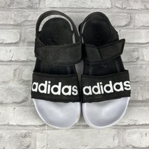 Adidas Unisex Adilette Sandals Black F35416 Sandals Size 6 Black White - £11.42 GBP