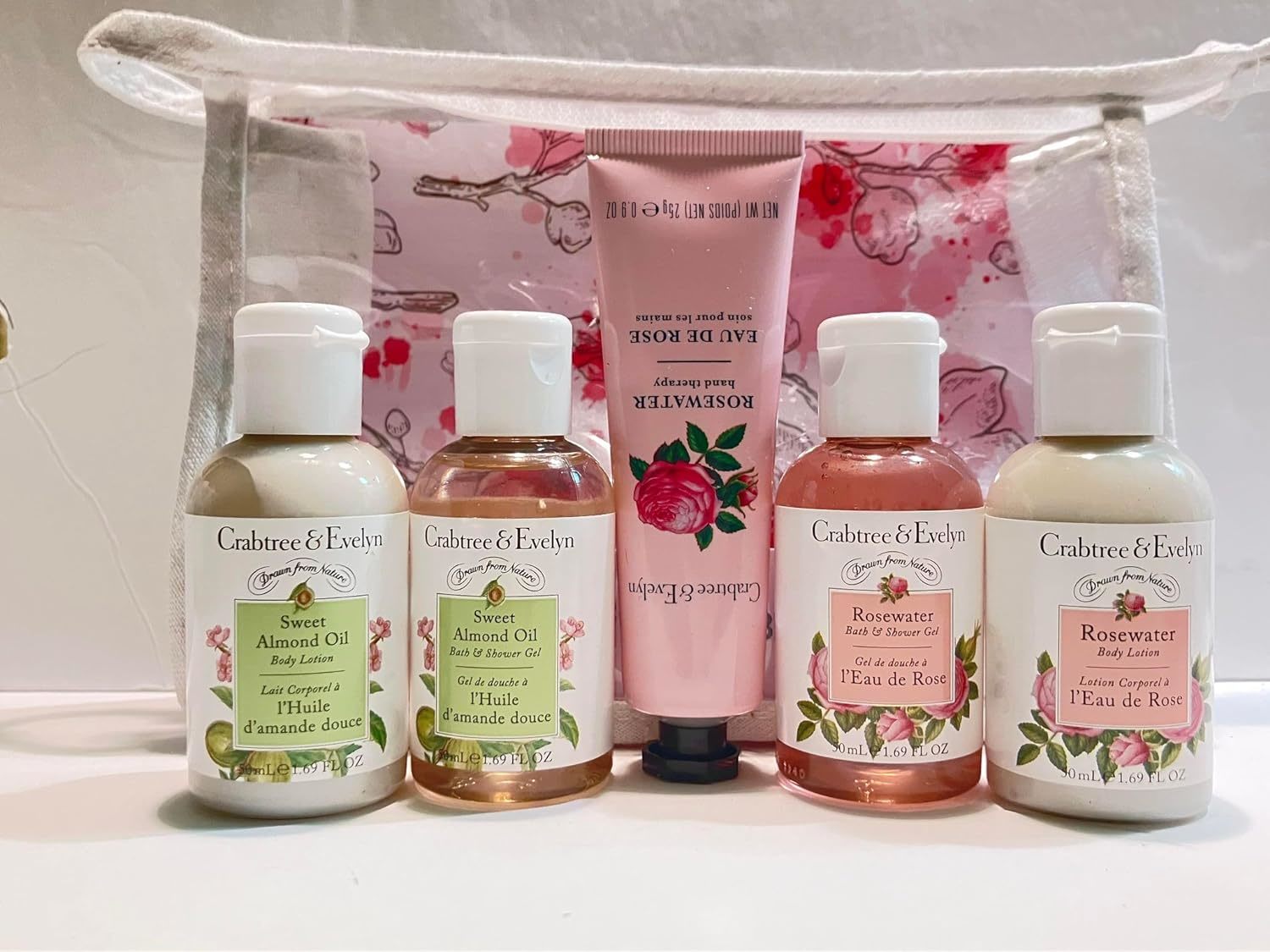 Crabtree & Evelyn Rosewater Sweet Almond Travel Set - $61.99