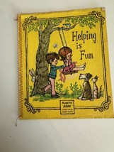VINTAGE KID&#39;S BOOK HELPING IS FUN BY GODS GIFT 1st EDITION? 70s - £13.23 GBP