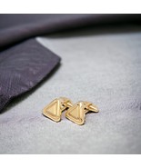 14K Gold Cufflinks-Triangle Gold Cufflinks-Men&#39;s Gold Cufflinks - €1.003,30 EUR