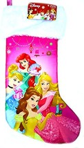 Disney Princess - 18&quot; Full Printed Satin Christmas Stocking with Plush Cuff - £10.27 GBP