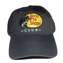Bass Pro Shop Fishing Club Gray Adjustable Strapback Hat Athletic Cap - £7.09 GBP