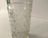 Anchor Hocking Quilted Diamond Clear Drinking Glass 6&quot; Tumbler Hold 16oz - £6.36 GBP