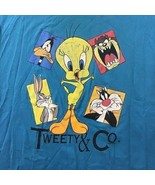 VTG Warner Bros Looney Tunes Tweety &amp; Co Womens Night Shirt One Size Tee - £19.71 GBP