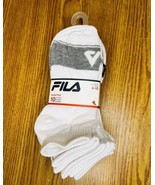 Fila Womens Sports Training Quarter 10pairs White, Gray, Black Socks Siz... - £13.33 GBP