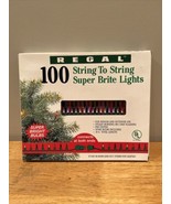 Vintage Regal 100 Miniature Light String Set Christmas Super Bright Flas... - $40.32 CAD
